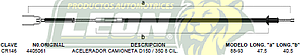 CHICOTE ACEL. CAMIONETA D-150, 350 8C. 88-93