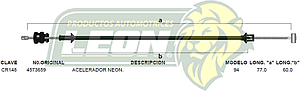 CHICOTE ACEL. NEON 94-