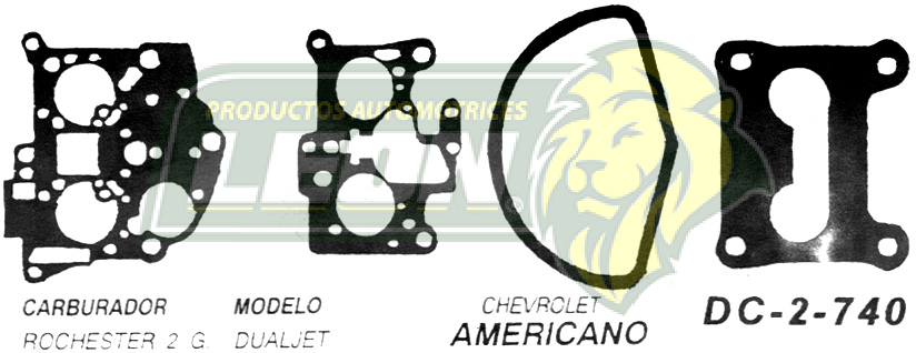 JUNTA CARBURADOR G.M. ROCHESTER 2G U.S.A. (JGO.)