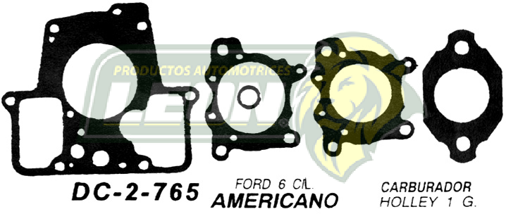JUNTA CARBURADOR FORD 6CIL HOLLEY 1G. U.S.A. (JGO.)