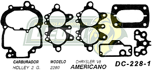 JUNTA CARBURADOR CHRYSLER V8 HOLLEY 2 G U.S.A. (JGO.)