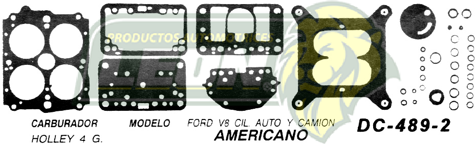 JUNTA CARBURADOR FORD 8CIL U.S.A. (JGO.)