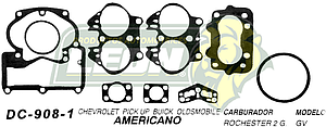 JUNTA CARBURADOR CHEV PKUP CARB.ROCHESTER U.S.A. (JGO.)