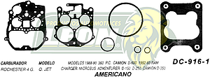 JUNTA CARBURADOR DODGE RAM 88-90 U.S.A. (JGO.)