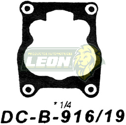 JUNTA BASE CARB. G.M. V8 M.350 MALIBU, IMPALA, CAPRICE, SUBURBAN, PK-UP 74-91 ROCHESTER 4G. 4MV/ ET 1/4” PAQUETE DE DOS PIEZAS, PRECIO POR PIEZA