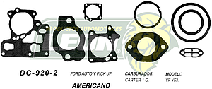 JUNTA CARBURADOR FORD PK-UP CARTER 1G U.S.A. (JGO.)