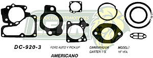 JUNTA CARBURADOR FORD PK-UP CARTER 1G U.S.A. (JGO.)