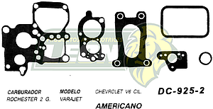 JUNTA CARBURADOR G.M. V6 ROCHESTER 2G U.S.A. (JGO.)