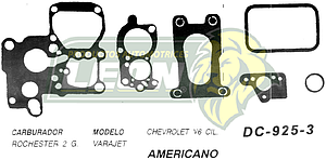 JUNTA CARBURADOR G.M. V6 ROCHESTER 2G U.S.A. (JGO.)