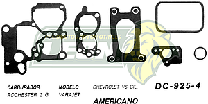 JUNTA CARBURADOR G.M. V6 ROCHESTER 2G U.S.A. (JGO.)