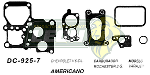 JUNTA CARBURADOR G.M. V6 ROCHESTER 2G U.S.A. (JGO.)