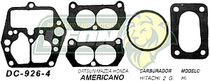 JUNTA CARBURADOR DATSUN, MAZDA, HONDA U.S.A. (JGO.)