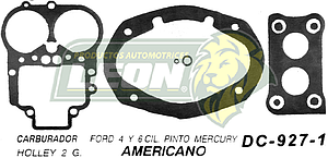 JUNTA CARBURADOR FORD 6-4C PINTO, MERCURY HOLLEY 2G. U.S.A. (JGO.)