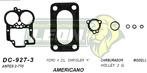JUNTA CARBURADOR FORD 4C, CHRYSLER K HOLLEY 2G. U.S.A. (JGO.)