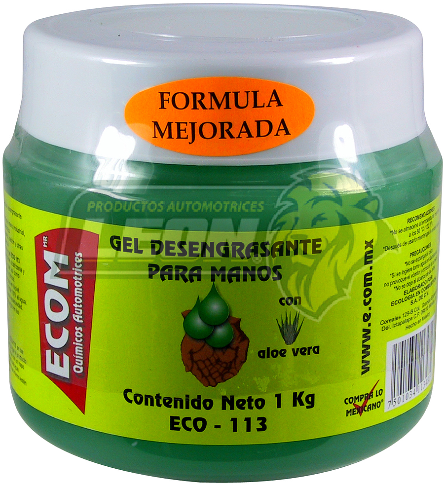 GEL DESENGRASANTE PARA MANOS 1 Kg