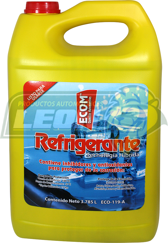 ANTICONGELANTE LISTO PARA USARSE BOTE 3.785 Lt (-2° A 120°)