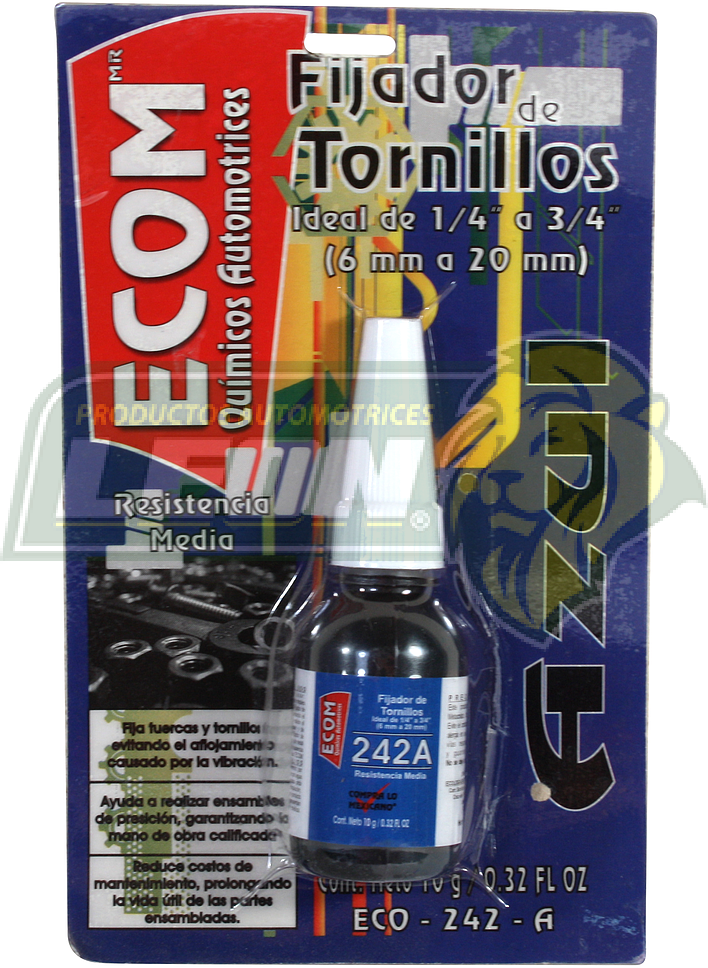 FIJADOR TORNILLERIA RESISTENCIA MEDIA AZUL 10 gr