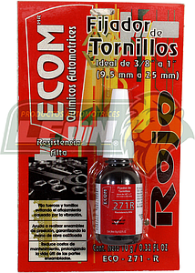 FIJADOR TORNILLERIA RESISTENCIA ALTA ROJO 10 gr