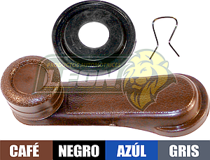 MANIJA ELEVAR NISSAN TSURU I, II, III (NEGRA, AZUL, BEIGE, CAFE OSCURO, GRIS CLARO) ECONOMICA c/CHAPETON Y c/SEGURO ALAMBRE